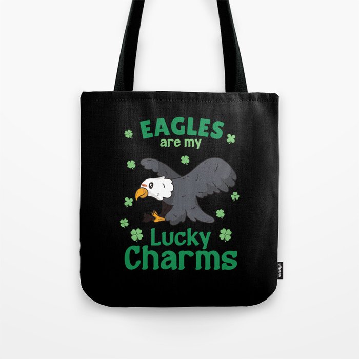 Eagles Are My Lucky Charms St Patrick's Day Tote Bag