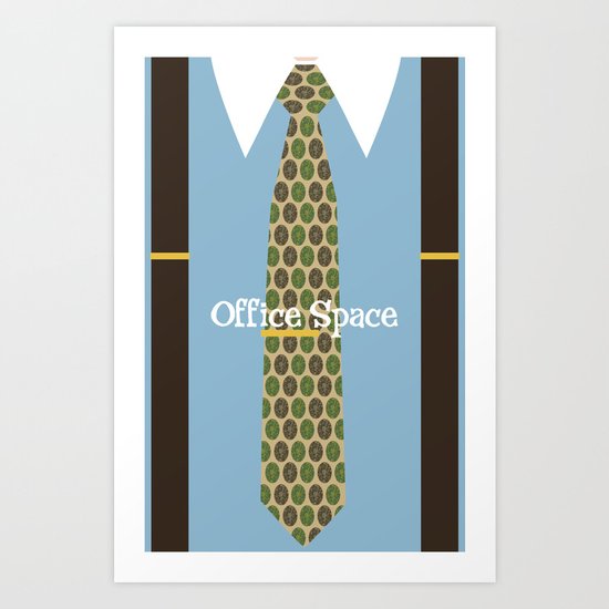 Office Space Minimal 01 Art Print