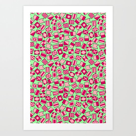 maritime signal ii Art Print