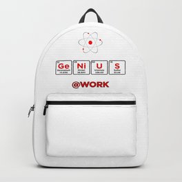 Elemental Ge Ni U S @Work Backpack | Science, Chemistry, Work, Typogrphy, Design, Elements, Periodic, Graphicdesign, Geek, Nerd 
