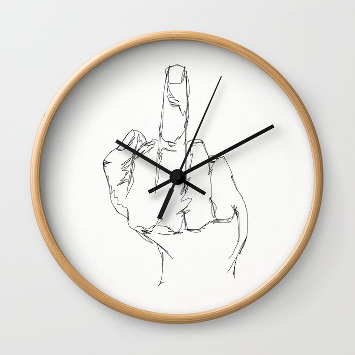 THINGS COLLECTION | MIDDLE FINGER Wall Clock