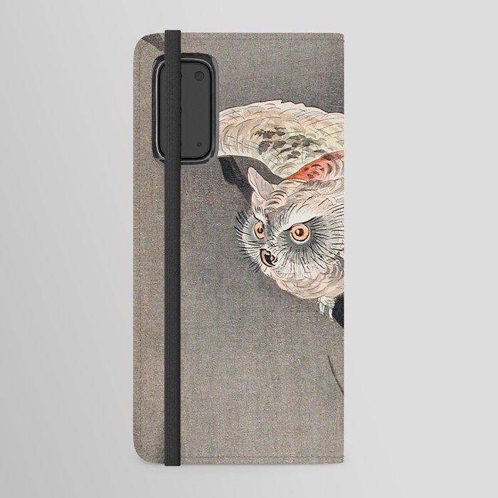 Vintage Japanese Painting Of Owl  Android Wallet Case