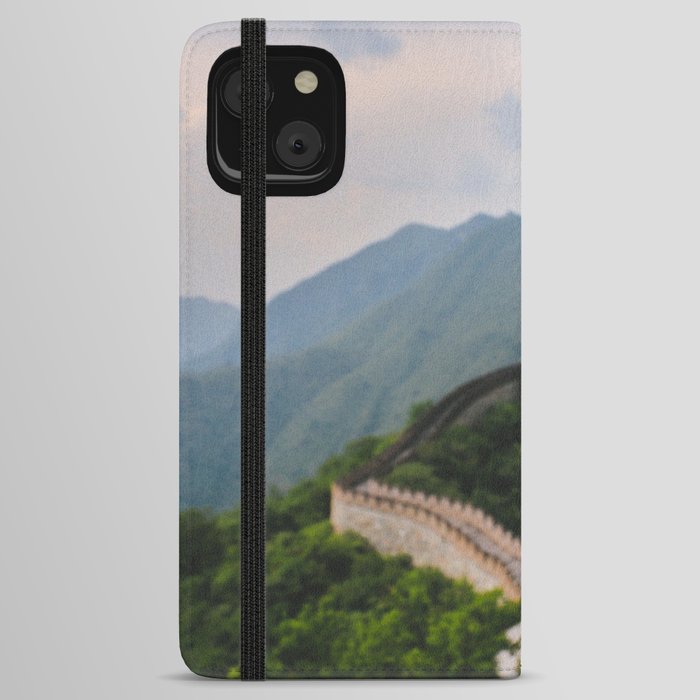 China Photography - Great Wall Of China Seen From The Side iPhone Wallet Case