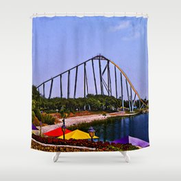 Roller Coaster Of Life Shower Curtain