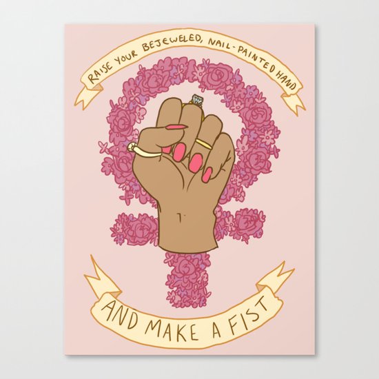 Femme Is Not Fragile Canvas Print