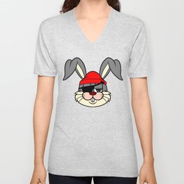 bunny V Neck T Shirt
