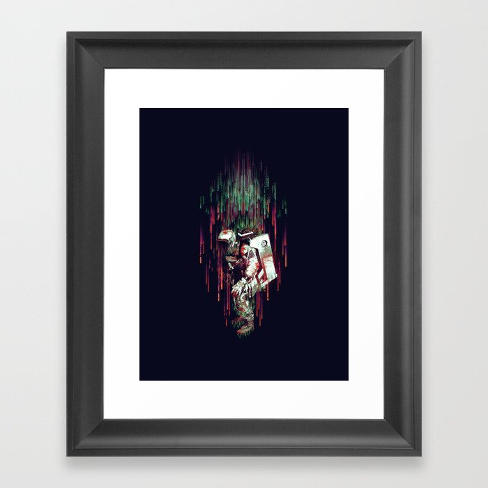 Falling from the Space Framed Art Print