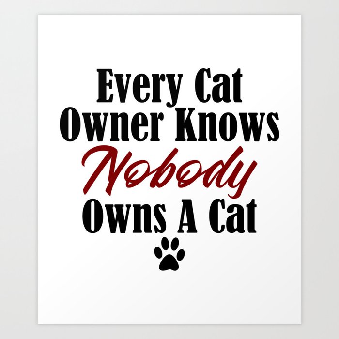 Funny Cat Evil Kitty Master Meow Kitten Pet Whisperer Art Print By Art Iculate Society6