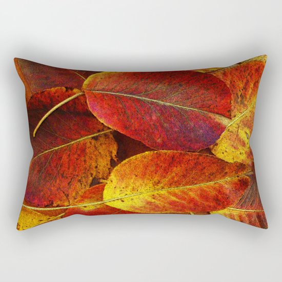 SUN SHINES ON AUTUMN LEAVES Rectangular Pillow