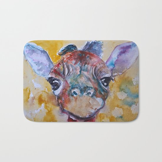 Giraffe Baby Bath Mat