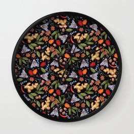 Wild spices Wall Clock