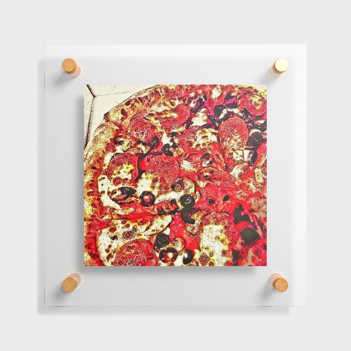 Pizza Floating Acrylic Print