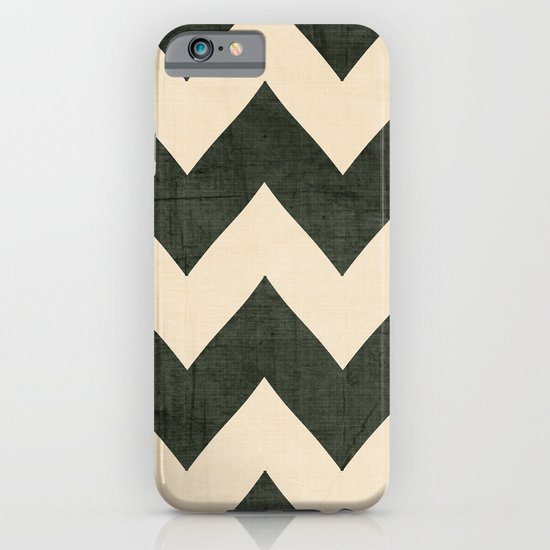 Vintage Vinyl - Black Chevron iPhone & iPod Case