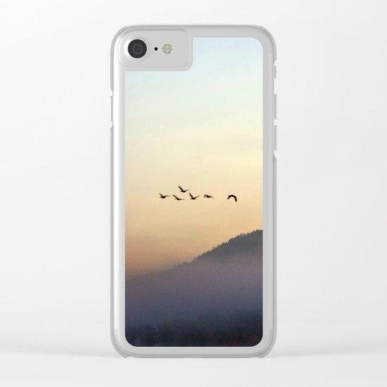 A Sunrise as Good as Gold Clear iPhone Case