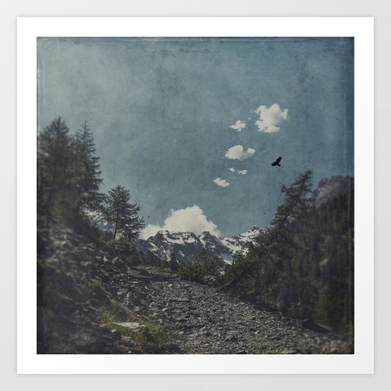 Hike a Mountain! Art Print