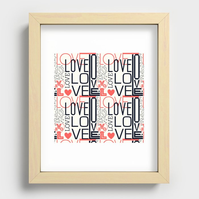 Love and Love Recessed Framed Print