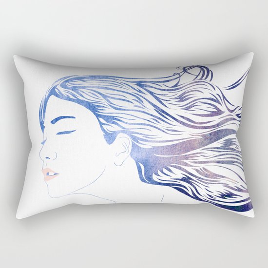 Water Nymph LVII Rectangular Pillow