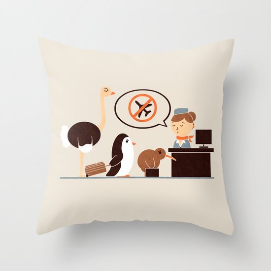 The No-Fly List Throw Pillow