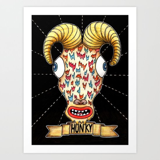 ¨Hunky¨ Art Print
