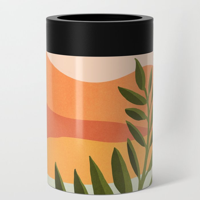 Western Mountain Landscape Can Cooler