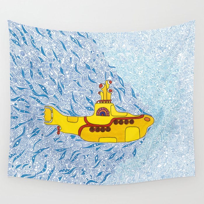 My Yellow Submarine Wall Tapestry