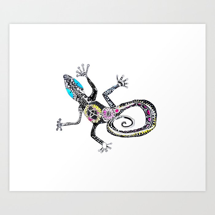 Sticky fingers. Gecko, by Miss C Art Print by lucieslens ...