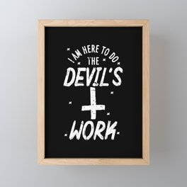 Devil's Work Framed Mini Art Print