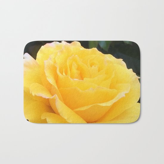 My Yellow Rose Bath Mat