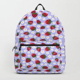 Periwinkle Collection - strawberries Backpack
