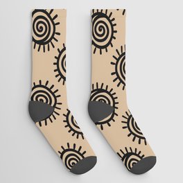 Shamanic healing symbol pattern 3 Socks