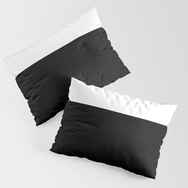 Color Block-Black and White Pillow Sham