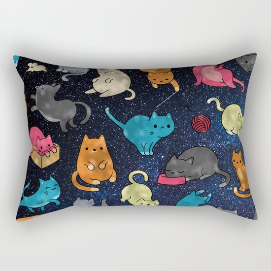 Space cats Rectangular Pillow