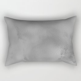 Elegant Luxury Silver Abstract Marble Rectangular Pillow