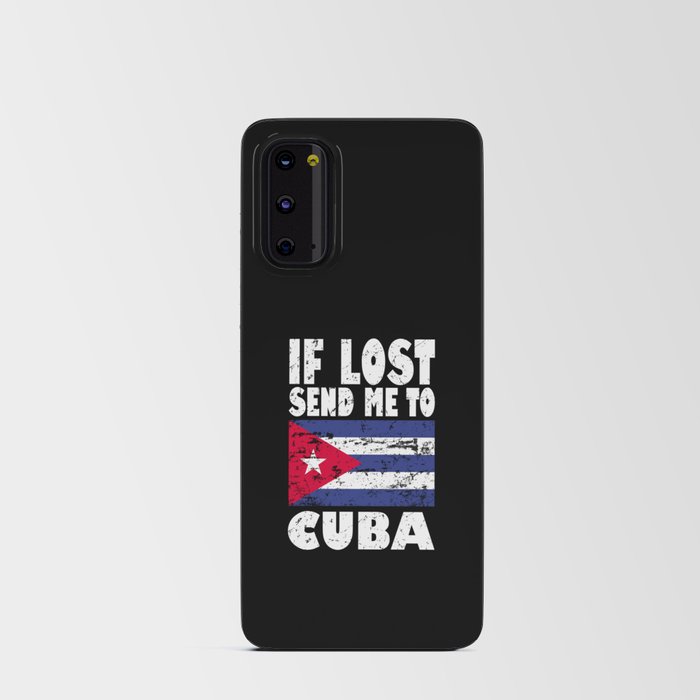 Cuba Flag Saying Android Card Case