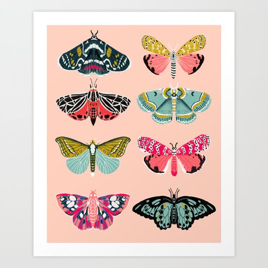 Lepidoptery No. 1 by Andrea Lauren Art Print