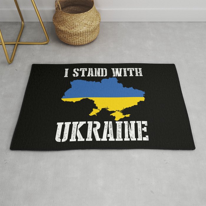 I Stand With Ukraine Rug