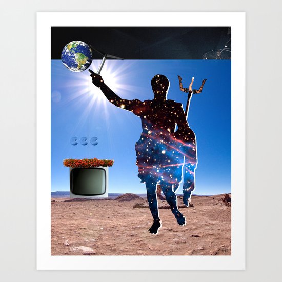Space Man Art Print