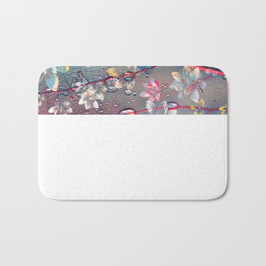 Floral abstract(34). Bath Mat