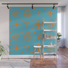 Tile Mosaic - Orange Pattern Painting Design Art  Wall Mural