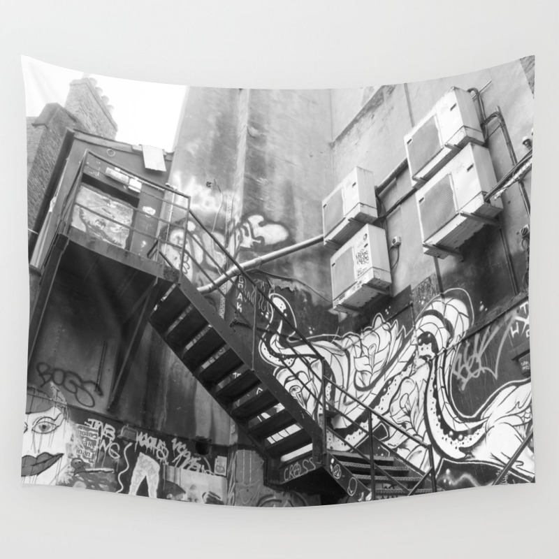 East London Street Art Alleyway Wall Tapestry By Rmkphotography Society6