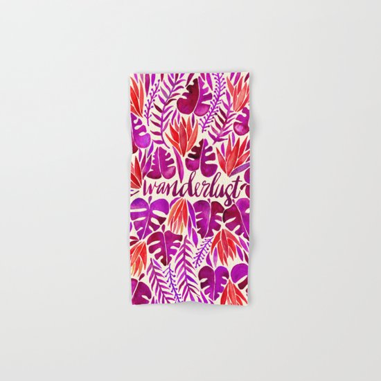 Tropical Wanderlust – Magenta Palette Hand & Bath Towel