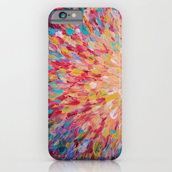 SPLASH - WOW Dash of Cheerful Color, Bold Water Waves Theme, Nature Lovers Modern Abstract Decor iPhone & iPod Case