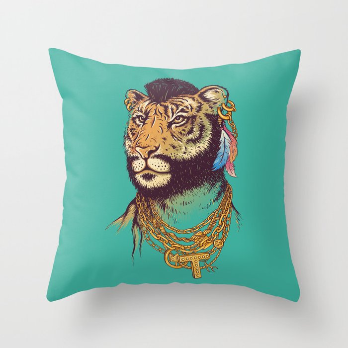 Mr. T(iger) Throw Pillow