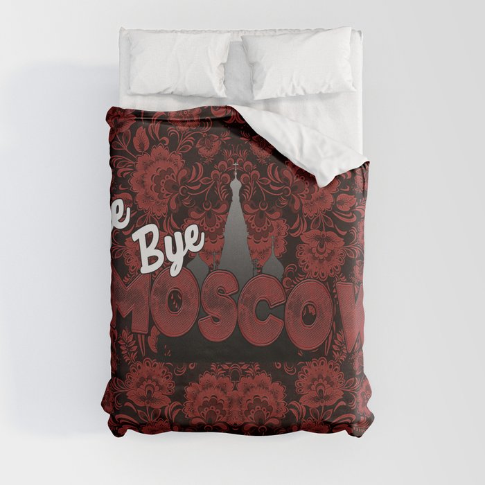 Bye Bye Moscow Duvet Cover