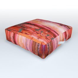 Abstract Blush Pattern Outdoor Floor Cushion