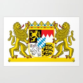 Bavaria coat of arms Art Print