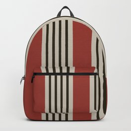 Decorative boho red stripes Backpack