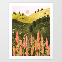 Summer Landscape Art Print