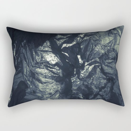 Black paper Rectangular Pillow