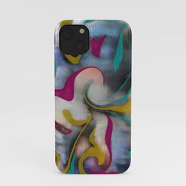 ABSTRACT Watercolor minimalist beautiful tie dye design iPhone Case